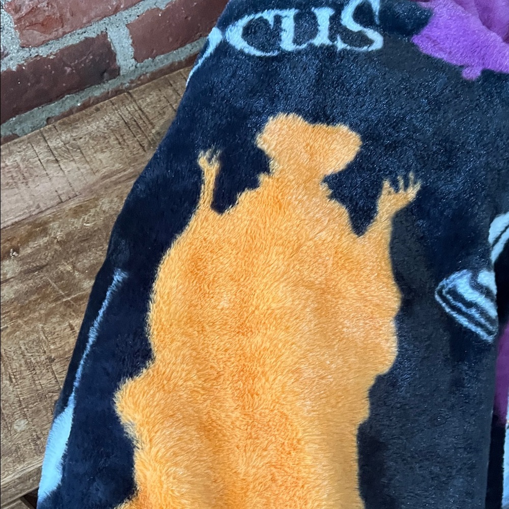 Black and Orange Hocus Pocus blanket - Picture 5 of 7